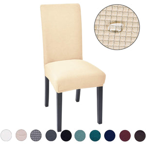 Housses de chaise décoratives (Achetez-en 6 livraison gratuite) Ideesympa.fr Beige 