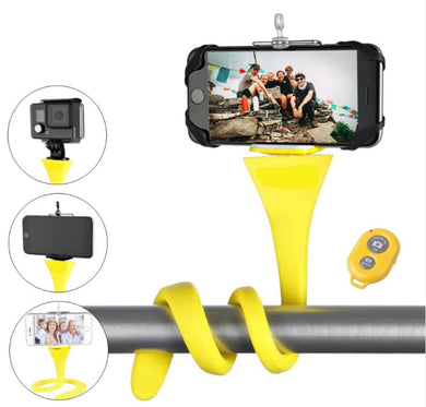 Bâton Selfie Flexible® Technologie ideeSympa.fr Jaune 