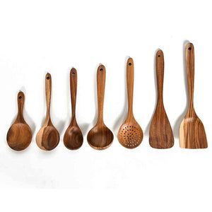 L'ensemble d'outils de cuisine rustique et écologique : 8 pièces Ideesympa.fr L'ensemble d'outils de cuisine: 7 pièces 
