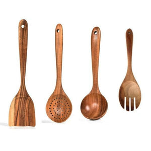 L'ensemble d'outils de cuisine rustique et écologique : 8 pièces Ideesympa.fr L'ensemble d'outils de cuisine : 4 pièces 