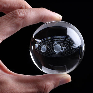 CRISLAIRE ® : Boule de Cristal 3D Système Solaire Outil de bricolage IdéeSympa.fr 