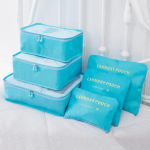 SacPack ™ - Pochettes de rangement (6pcs) Travel Bags Shop3622155 Store Bleu clair 