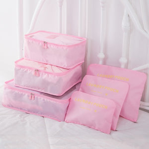SacPack ™ - Pochettes de rangement (6pcs) Travel Bags Shop3622155 Store Rose Clair 