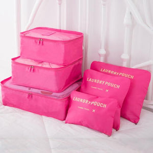 SacPack ™ - Pochettes de rangement (6pcs) Travel Bags Shop3622155 Store Rose 