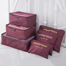 Charger l&#39;image dans la galerie, SacPack ™ - Pochettes de rangement (6pcs) Travel Bags Shop3622155 Store Rouge grenat 